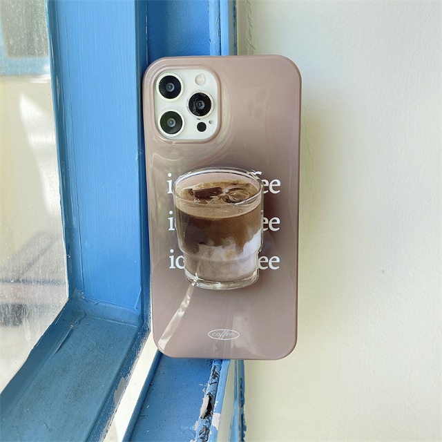 [땡처리]티넬린 커피 스마트톡 아이폰 케이스